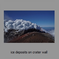 ice deposits on crater wall